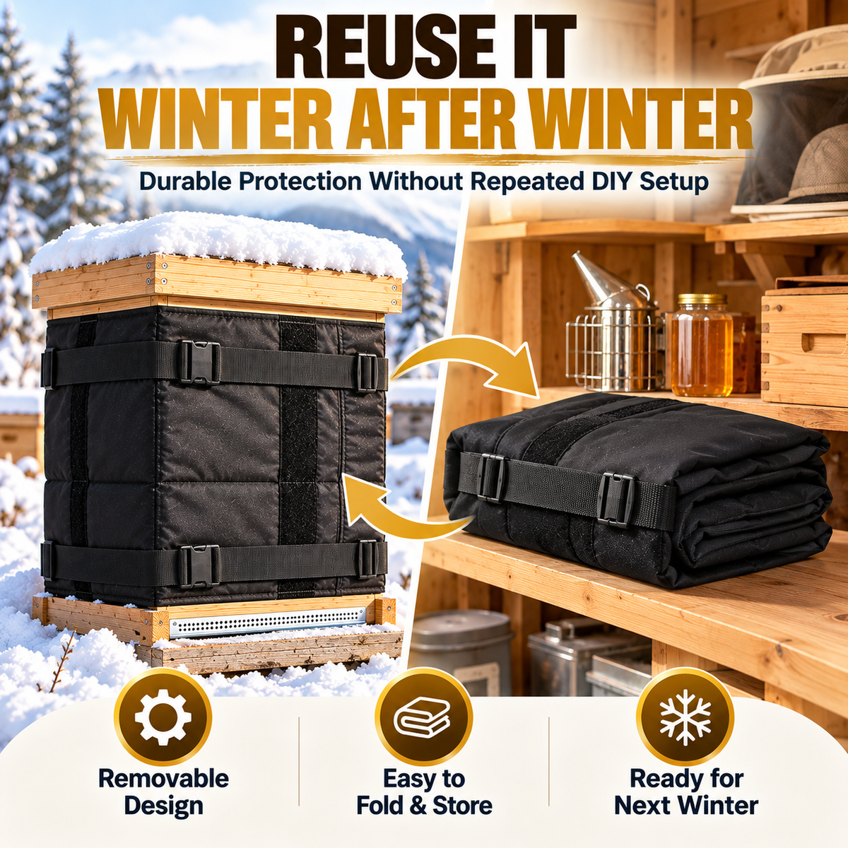 Zenlixa Winter Beehive Wrap
