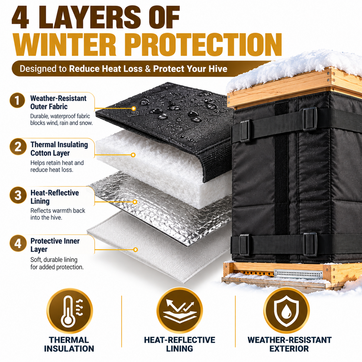 Zenlixa Winter Beehive Wrap
