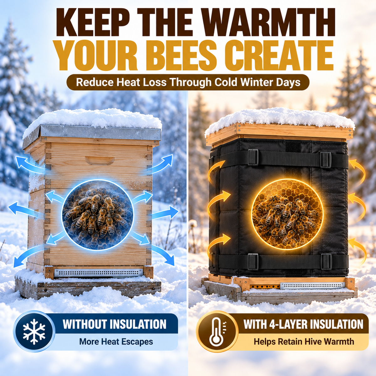 Zenlixa Winter Beehive Wrap