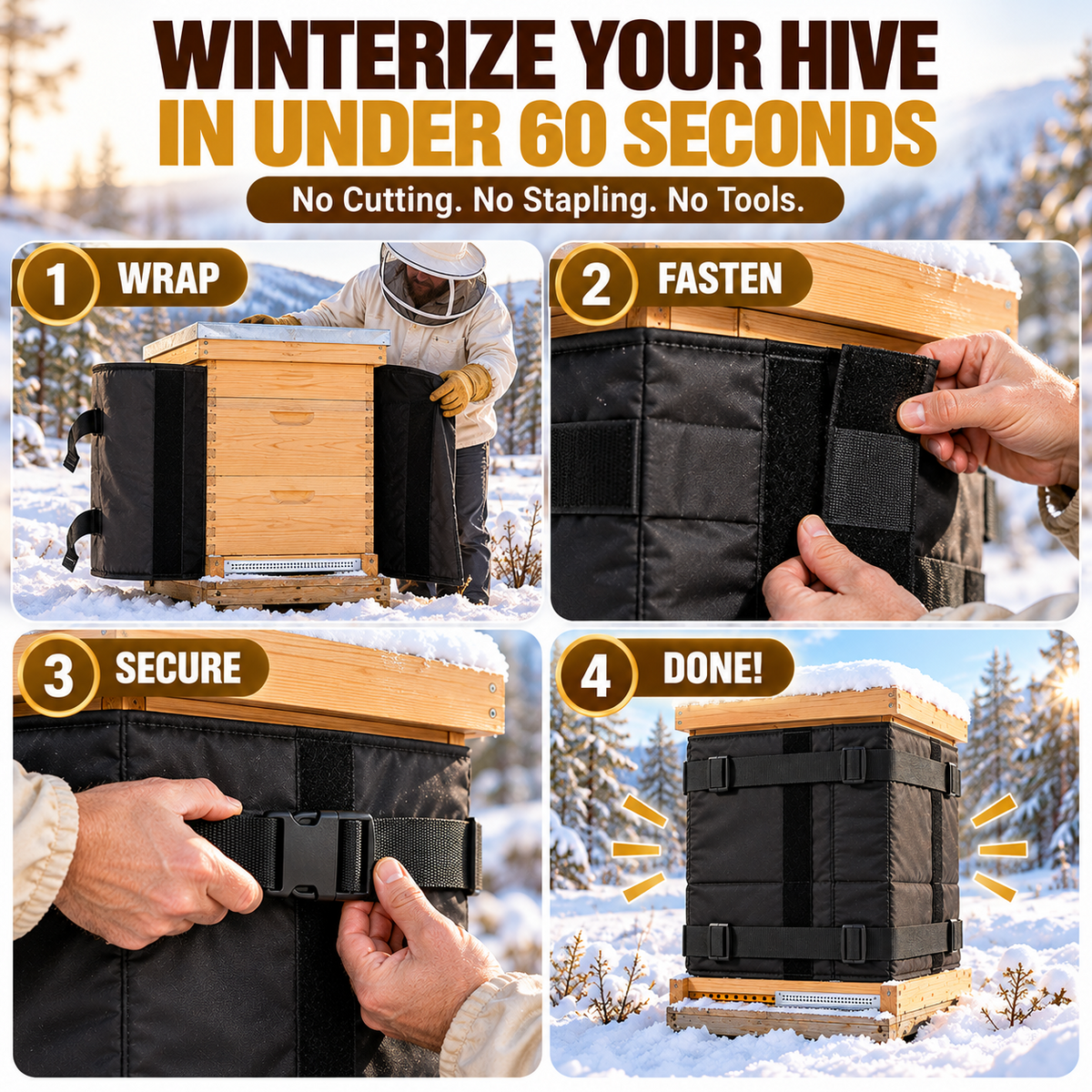 Zenlixa Winter Beehive Wrap