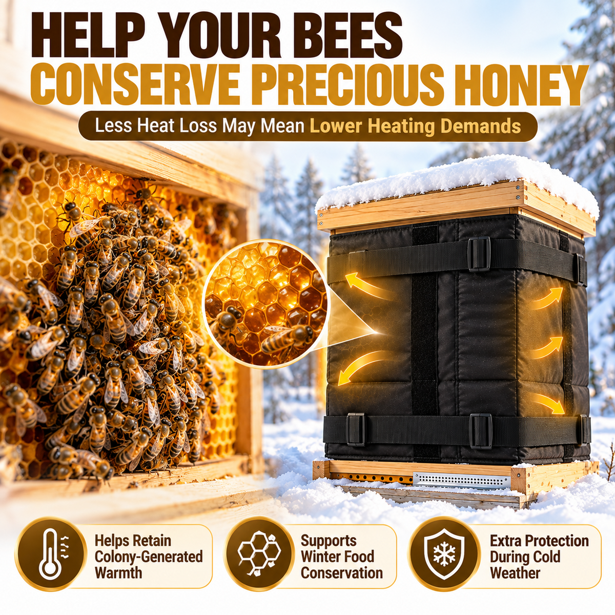 Zenlixa Winter Beehive Wrap